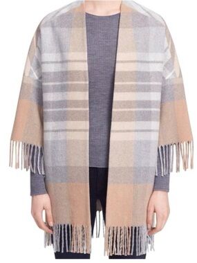Helene Berman London Wool Blend Fringe Coat XS